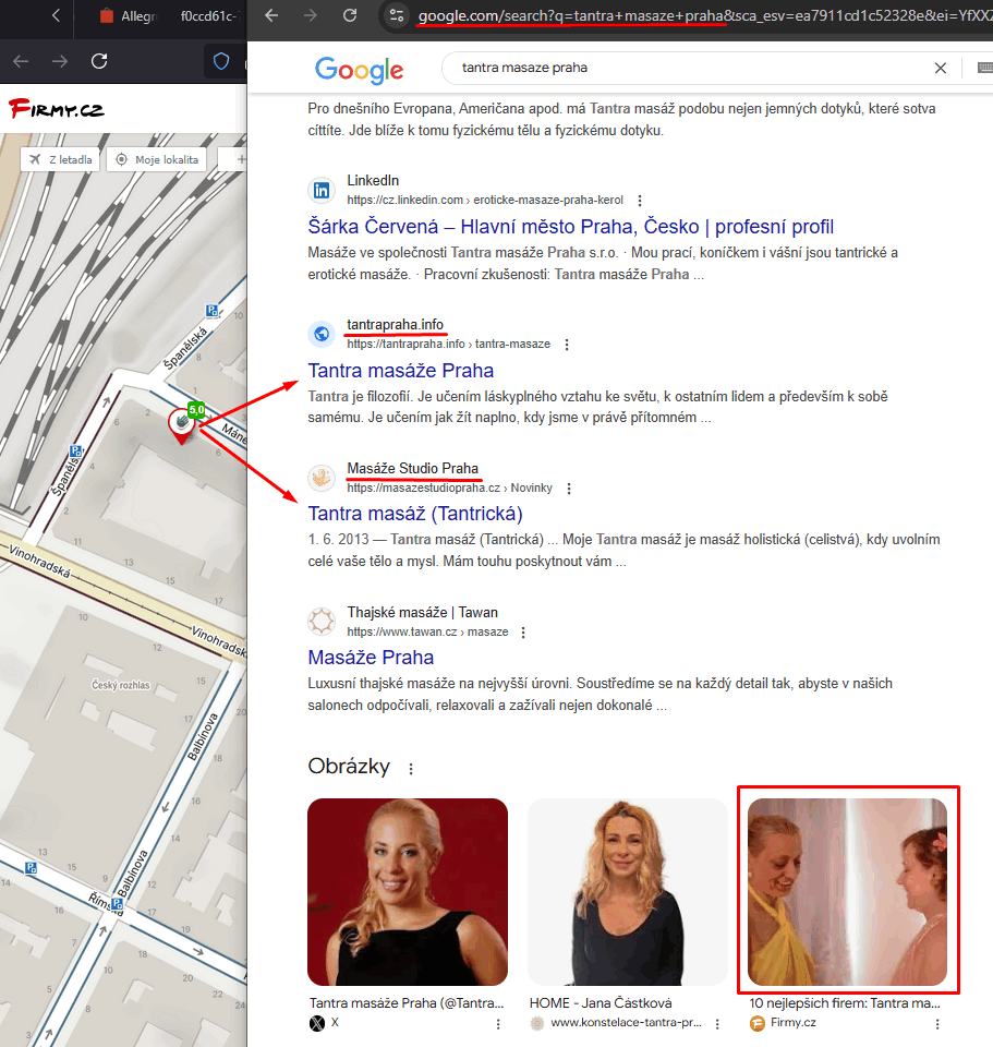 Tantra masaze Praha podle google search engine | TantraPraha.info